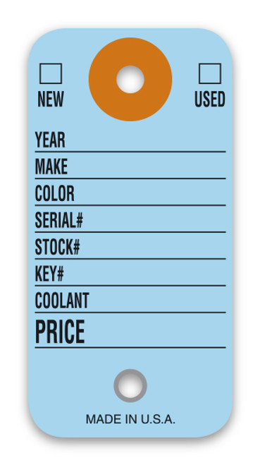 Colored Key Tags   Form #CT 5 9 (QTY: 500) Blue