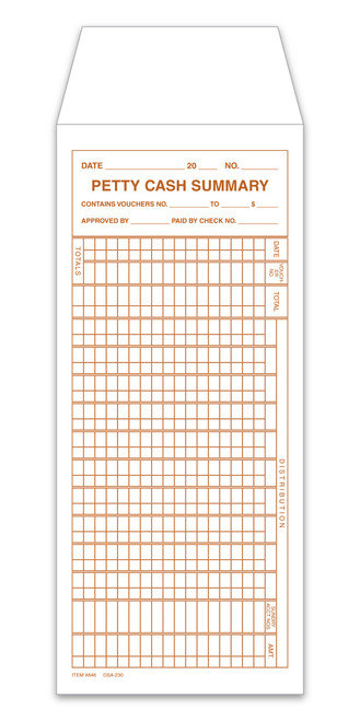 Petty Cash Envelope