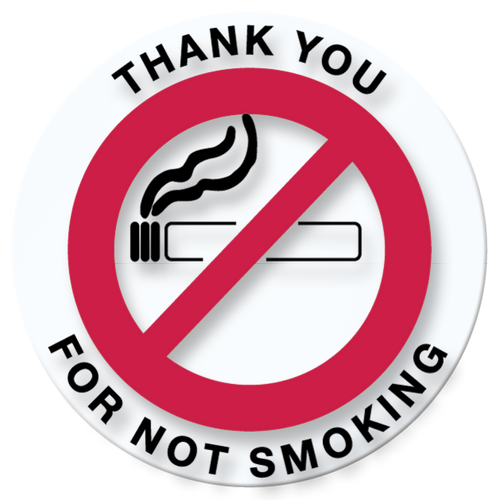 No Smoking Sticker (QTY. 100)