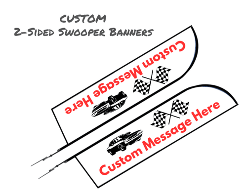 Custom Swooper Banner - full-color (2-sided)  QTY. 1