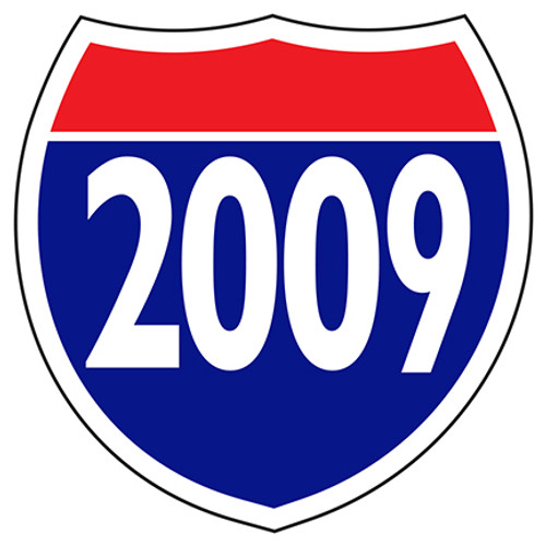 Interstate Shield Sign - Year Numbers (1 dozen) - 2009