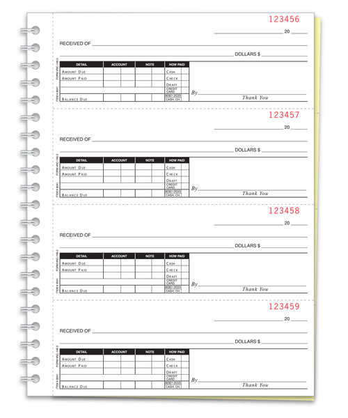 Cash Receipt Books   2-part, form# NC 146 2