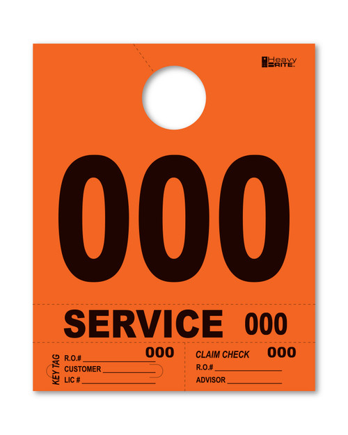 HeavyBrite 4-part Service Dispatch #'s (ORANGE) - QTY. 1,000