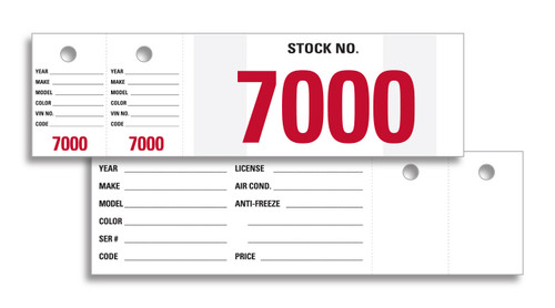 Vehicle Stock Numbers (VT-230) series 7000-7999