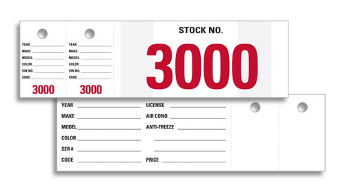 Vehicle Stock Numbers (VT-230) series 3000-3999