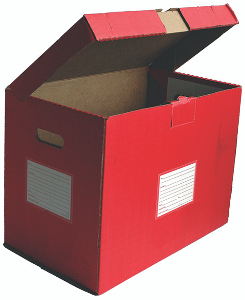 FILE RIGHT Color-Code File Folder Storage Boxes (5 boxes)