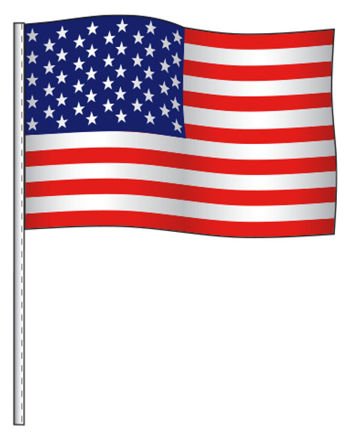 ANTENNA FLAG - American Flag Supreme Cloth - QTY. 12