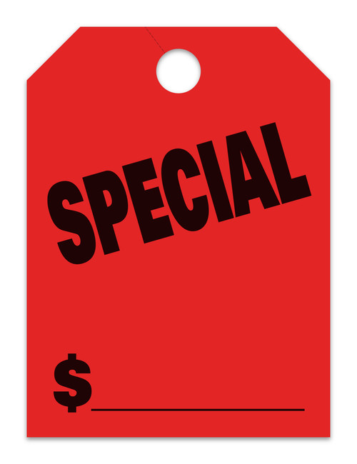 Mirror Hang Tags (Jumbo) SPECIAL - RED