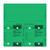 Blank Solid GREEN ConsecuTAGS - QTY. 125 per box w/rings