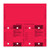 Blank Solid RED ConsecuTAGS - QTY. 125 per box w/rings