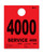 HeavyBrite 4-part Service Dispatch #'s (RED) - QTY. 1,000