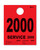 HeavyBrite 4-part Service Dispatch #'s (RED) - QTY. 1,000