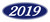 Oval Year Window Sticker : White on Blue - (QTY: 12)