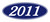 Oval Year Window Sticker : White on Blue - (QTY: 12)