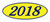 Oval Year Window Sticker - Navy Blue on Yellow (QTY: 12)