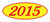 Oval Year Window Sticker - Red on Yellow (QTY: 12)