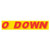Window Slogan Stickers - Yellow and Red (qty. 12)