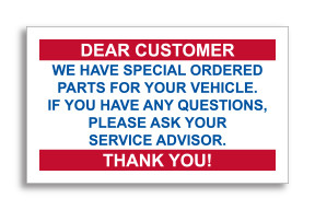 Stock Static Cling Reminders (box of 100)