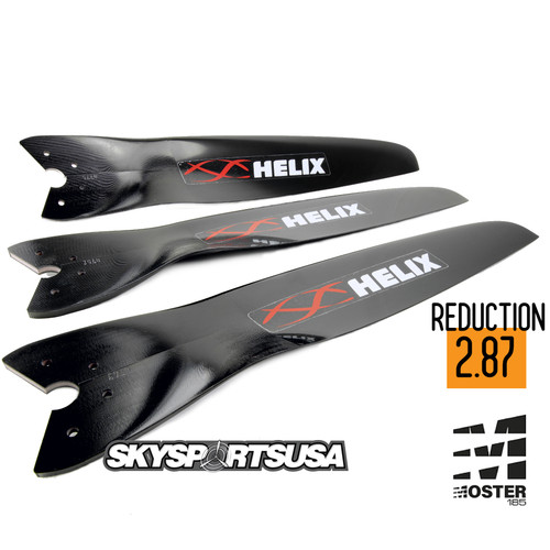Helix 3 Blade Carbon Fiber Propeller 2.68 Reduction for Vittorazi