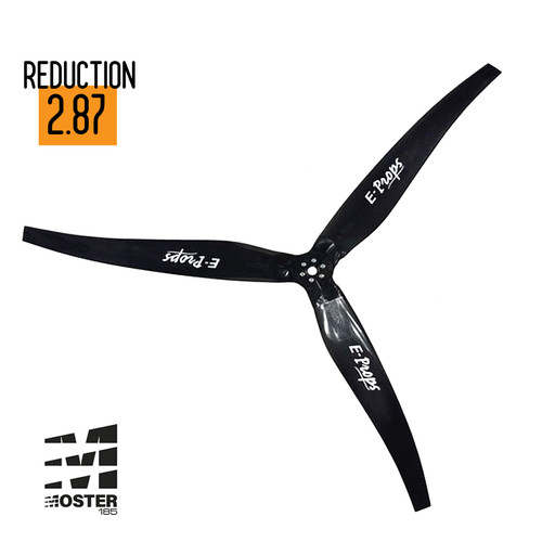 E-Props 3 Blade Carbon Fiber Propeller 2.68 Reduction for
