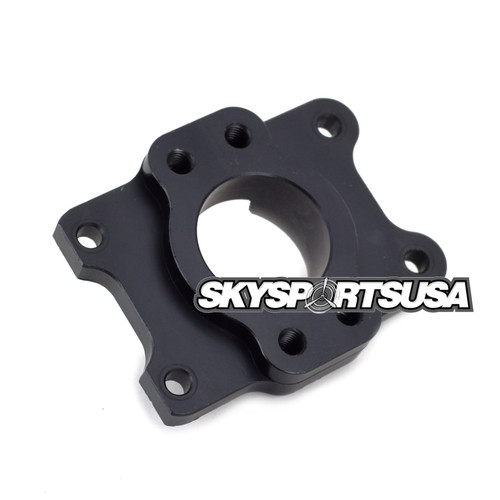 MF084 Carb Flange - Black - for External Pulse Carbs | Vittorazi Moster 185