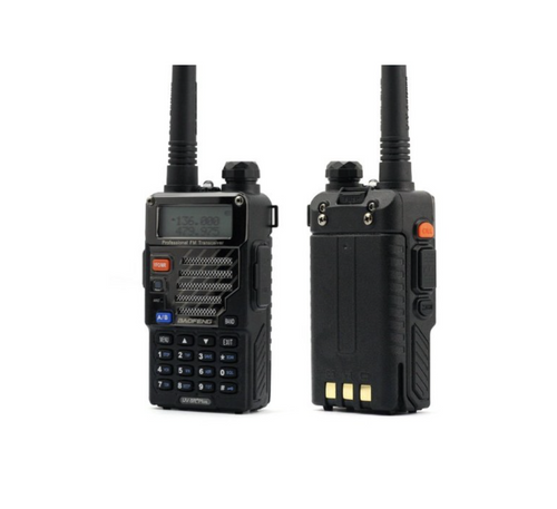 Baofeng UV-5R VHF136-174/UHF400-470MHz Dual Band FM HAM Two Channel Radio  Black - Baofeng Radios 