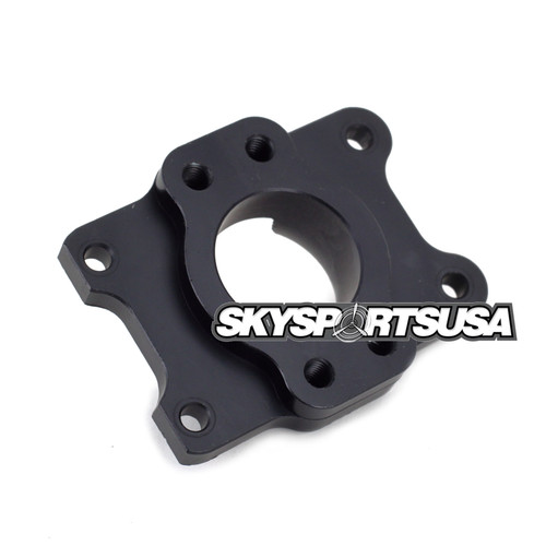 MF084 Carb Flange - Black - for External Pulse Carbs | Vittorazi