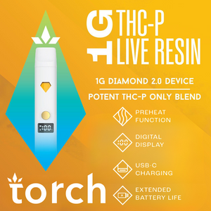 Torch THC-P Live Resin Disposable, 1g