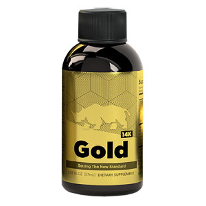 Rhino 14K Gold Shot, 2oz