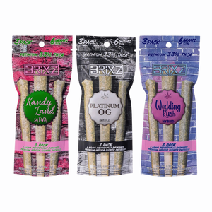 Brixz THC-A Pre-Rolls, 3pk