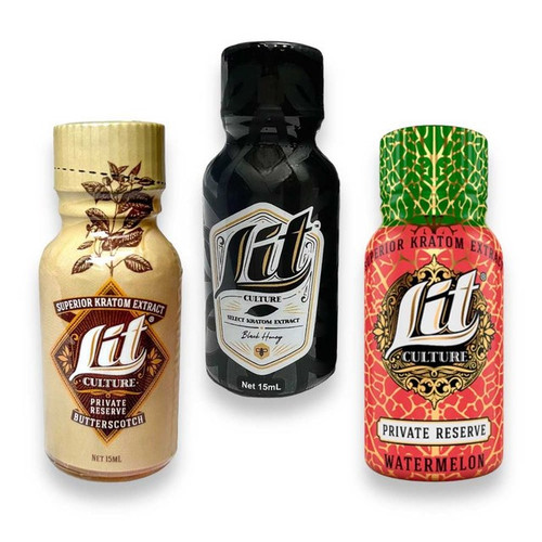 Lit Culture Kratom Extract Liquid Shot, 15ml Lit Culture Kratom Extract Liquid Shot, 15ml