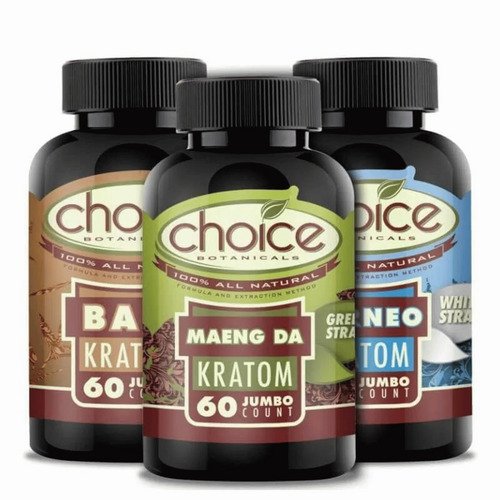 Choice Botanicals Jumbo Kratom Capsules, 60CT Choice Botanicals Jumbo Kratom Capsules, 60CT