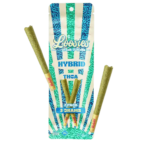 Loosies Pack O' Rolls THC-A Pre-Rolls, 2pk Loosies Pack O' Rolls THC-A Pre-Rolls, 2pk