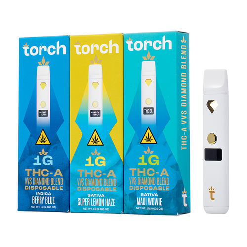 Torch VVS Diamonds THC-A Disposable, 1g Torch VVS Diamonds THC-A Disposable, 1g