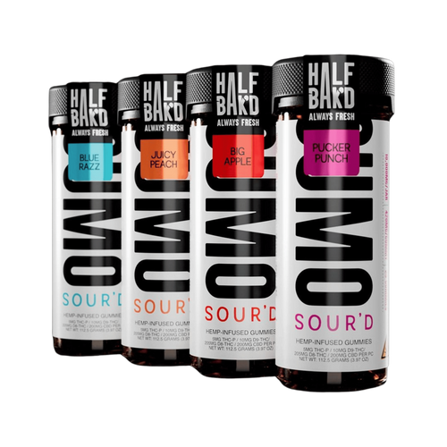 Half Bak'd Sumo Sour'd Gummies Jar, 10000mg