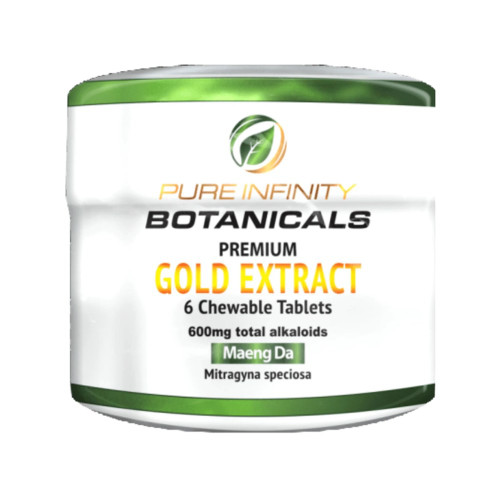 Pure Infinity Botanicals Gold Extract Chewable Tablets Jar, 6pk