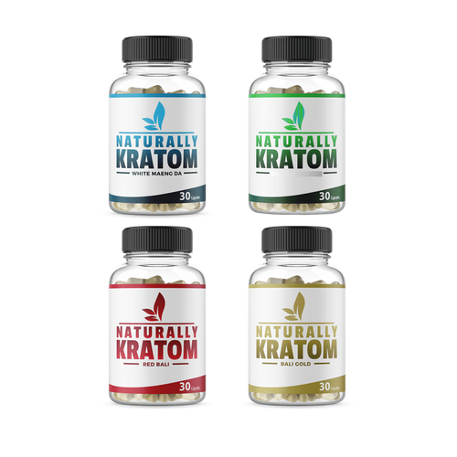 Naturally Kratom Capsules, 30CT 