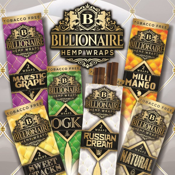 Billionaire Hemp Wraps, 2pk*