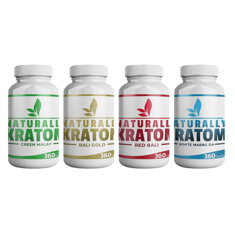 Naturally Kratom Capsules, 360CT