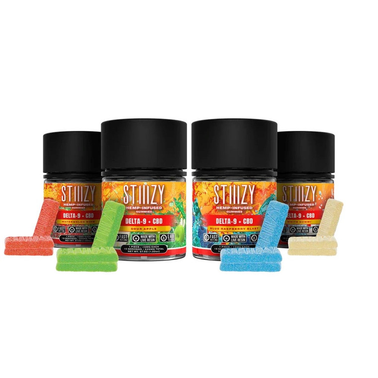 Stiiizy D9 + CBD Gummies, 225mg