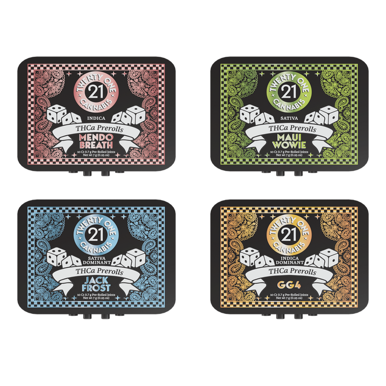 Twenty One Cannabis THC-A Pre-Rolls Tin, 10pk*