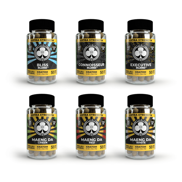 Club13 Extra Strength Kratom Capsules, 50CT