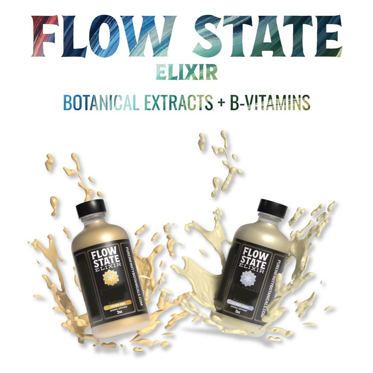 Pure Infinity Botanicals Flow State Kratom + Kava Elixir, 2oz