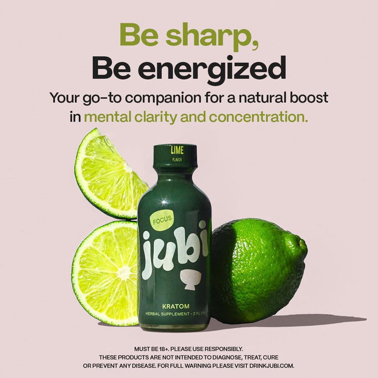 Jubi Focus Kratom Shot, 2oz