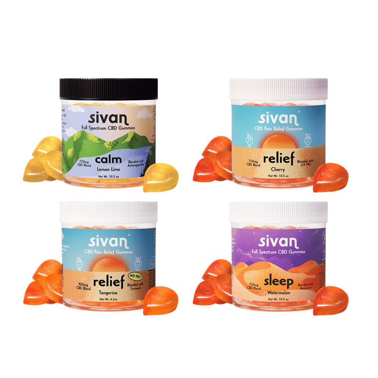 Sivan Full Spectrum CBD Gummies Jar