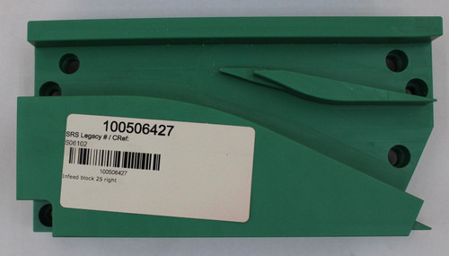 Infeed block 25deg right - 100506427