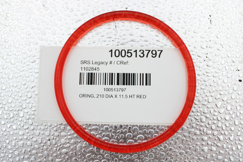 100513797 
 SRS Legacy # / CRef: 
 1102845 
 100513797 
 ORING, .210 DIA X 11.5 HT RED