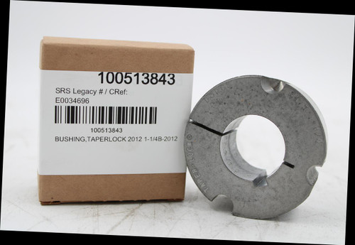 100513843 
 SRS Legacy # / CRef: 
 E0034696 
 100513843 
 BUSHING, TAPERLOCK 2012 1-1/4B-2012 
 TAPER- LOCKO