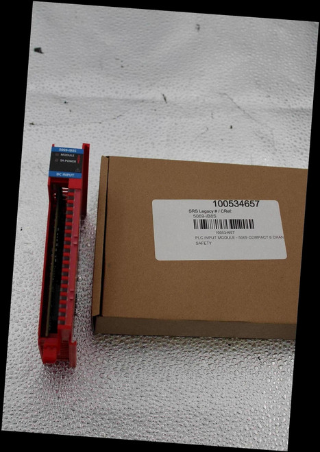 7 
 5069-1885 
 MODULE 
 &SA POWER 
 DC INPUT 
 100534657 
 SRS Legacy # / CRef: 
 5069-IB8S 
 100534657 
 PLC INPUT MODULE - 5069 COMPACT 8 CHAN 
 SAFETY