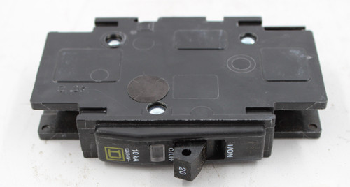 I/ON 
 o/OFF 
 120/240V~ 
 10 kA 
 20 
 100546013 
 SRS Legacy # / CRef: 
 1161907 
 100546013 
 CIRCUIT BREAKER, 20A 120/240VAC 1-POLE, C CURVE 
 D QOU120